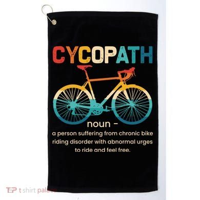 Vintage Bicycle Cycopath Gift For Cyclists Golf Towel
