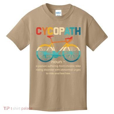 Vintage Bicycle Cycopath Gift For Cyclists Kids T-Shirt