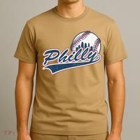 Vintage Baseball Classic P.H.I.L.Ly City Lover Gift T-Shirt thumb 3