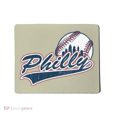 Vintage Baseball Classic P.H.I.L.Ly City Lover Gift Mousepad