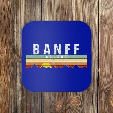 Vintage Banff Canada Retro Coaster