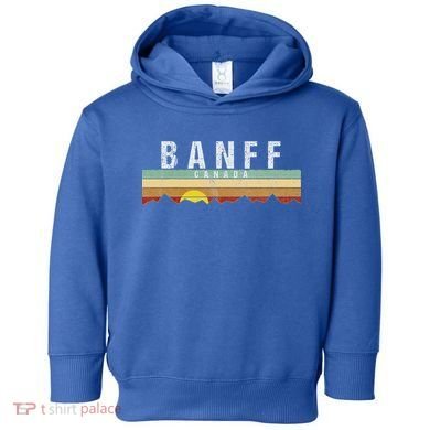 Vintage Banff Canada Retro Toddler Hoodie