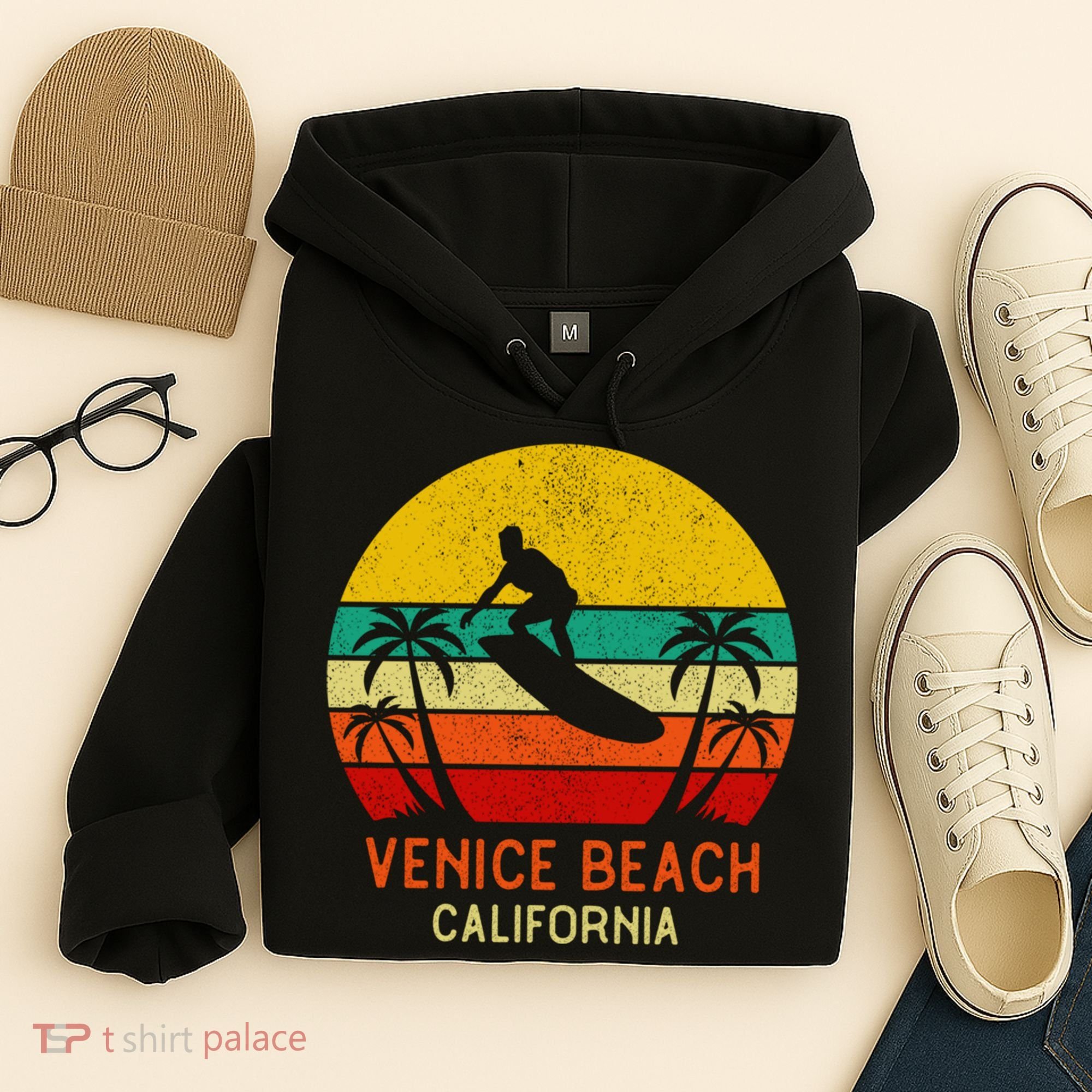 Venice Beach California Sunset Hoodie