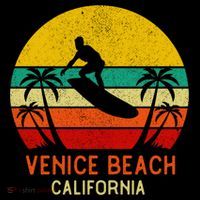 Venice Beach California Sunset Sustainable Bucket Hat thumb 2