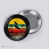 Venice Beach California Sunset Button thumb 0