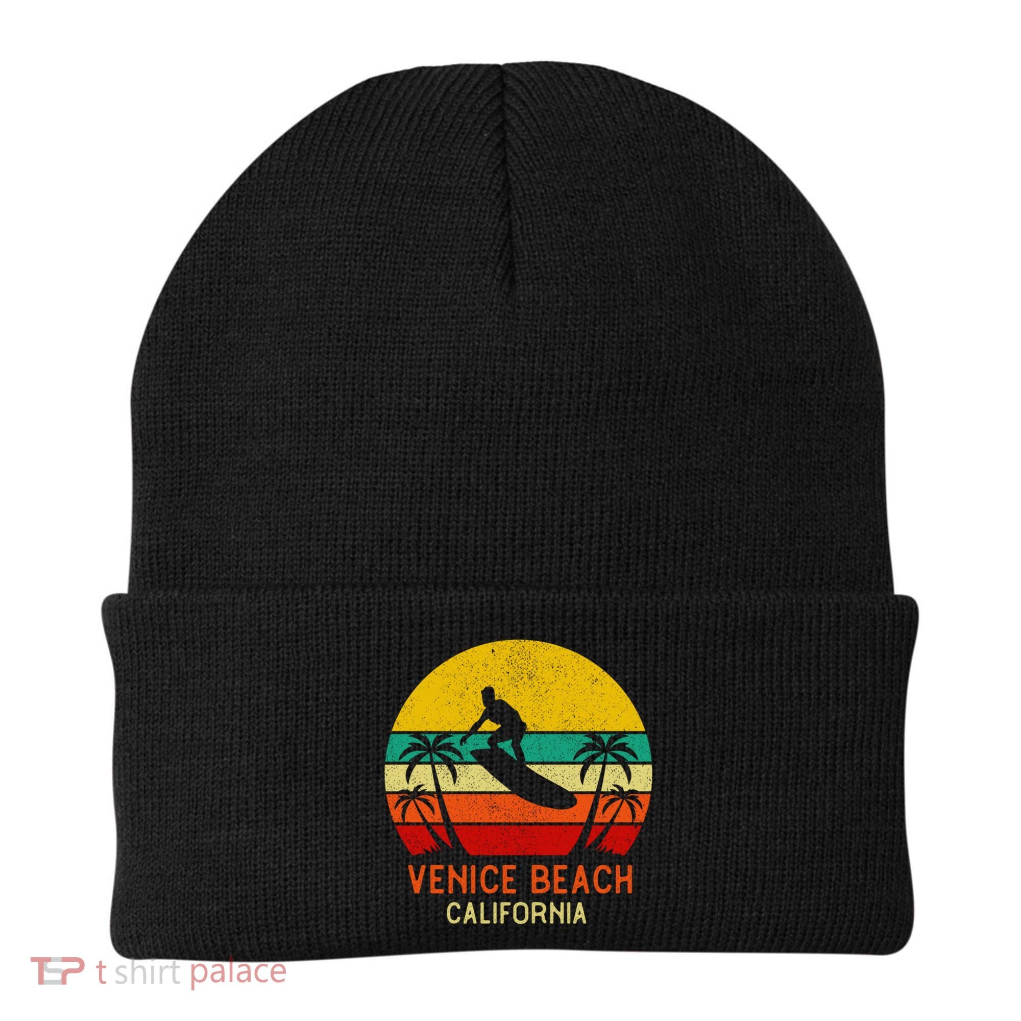 Venice Beach California Sunset Beanie