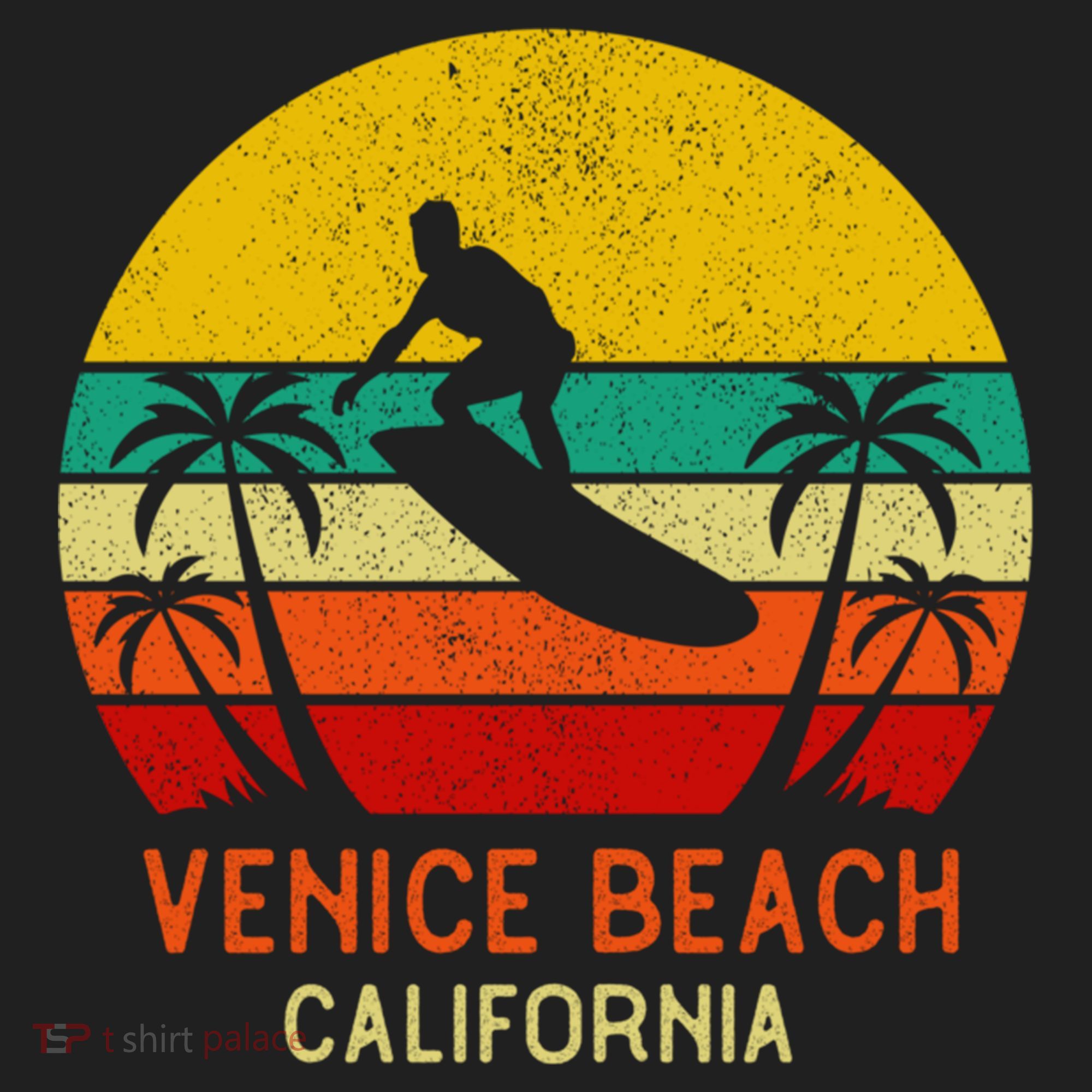 Venice Beach California Sunset Beanie