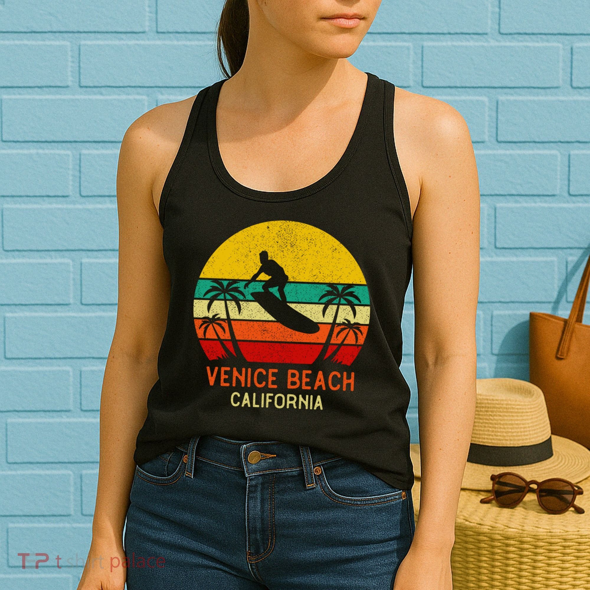 Venice Beach California Sunset Women's Tank Top