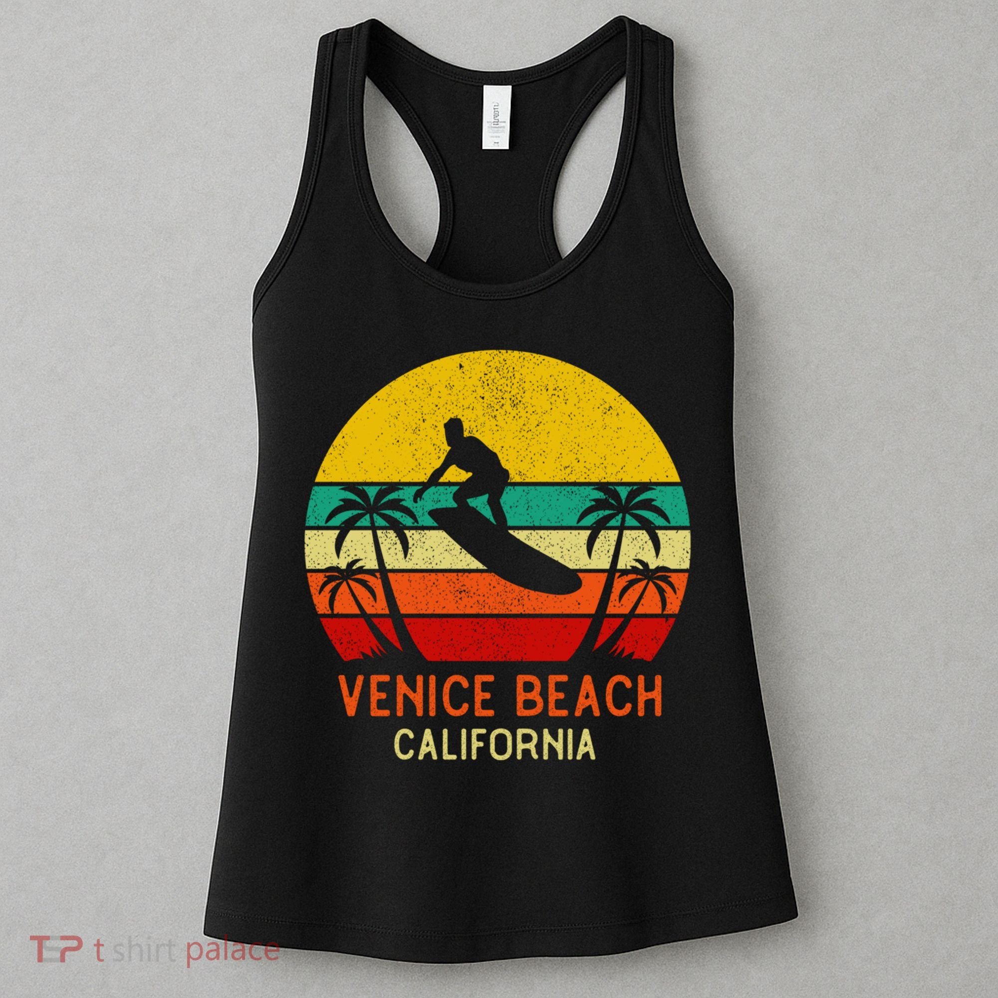 Venice Beach California Sunset Women's Tank Top