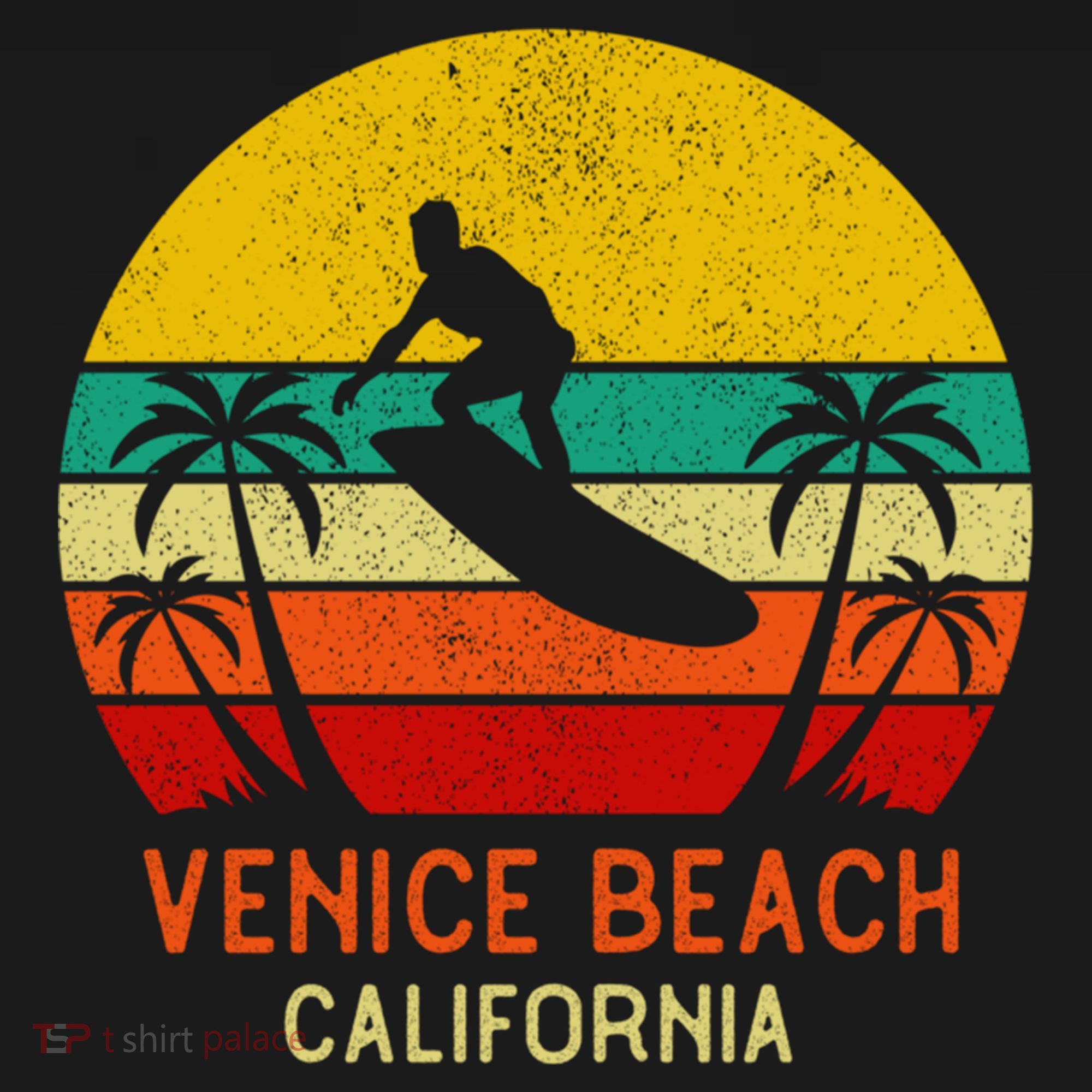 Venice Beach California Sunset Toddler Hoodie