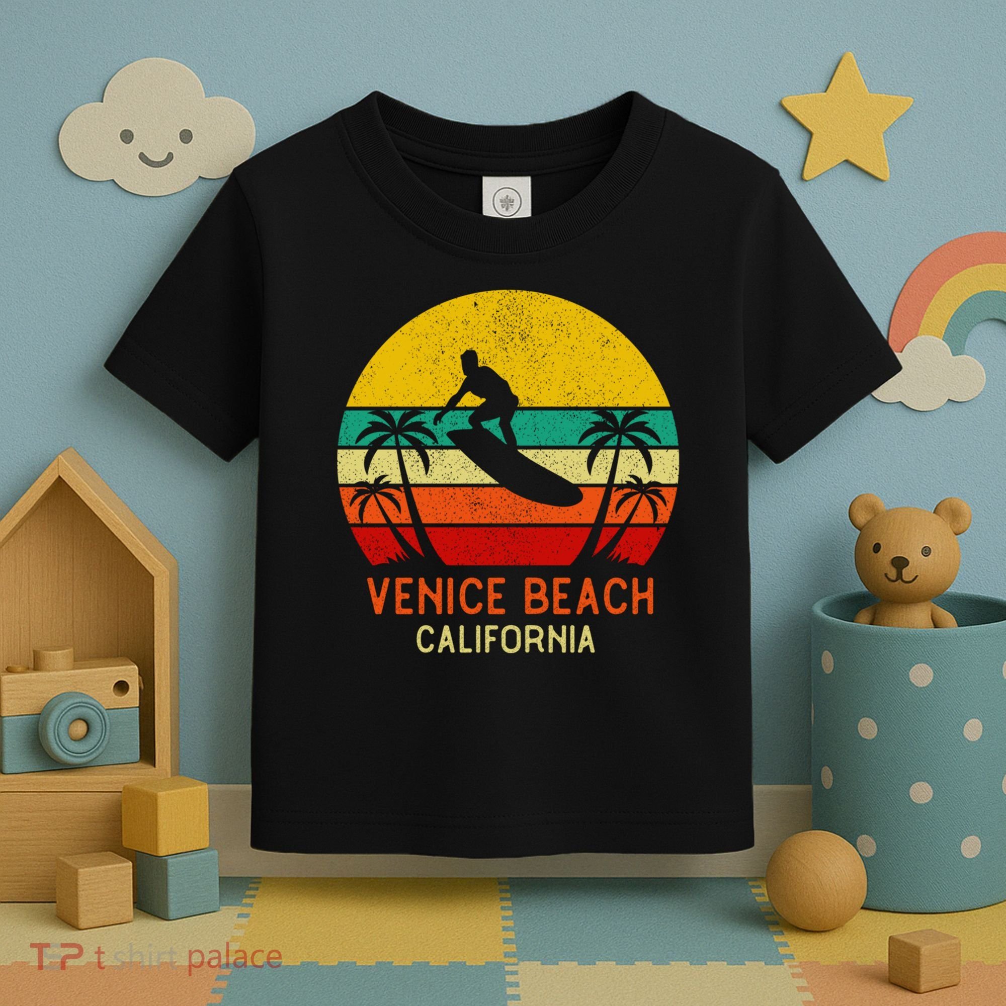 Venice Beach California Sunset Toddler T-Shirt