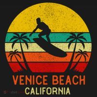 Venice Beach California Sunset Women's Long Sleeve Shirt thumb 2