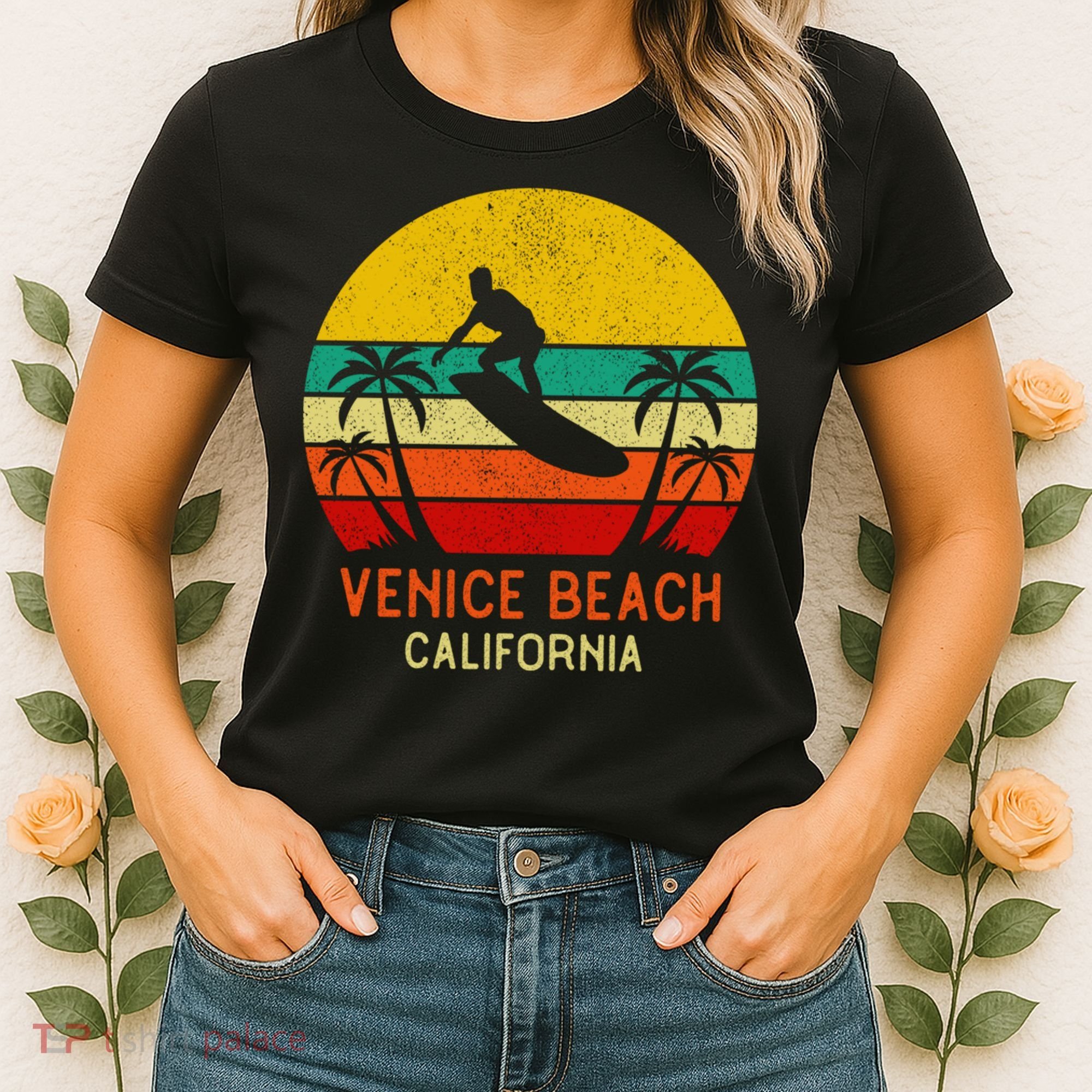 Venice Beach California Sunset Women's T-Shirt