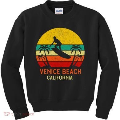 Venice Beach California Sunset Kids Sweatshirt