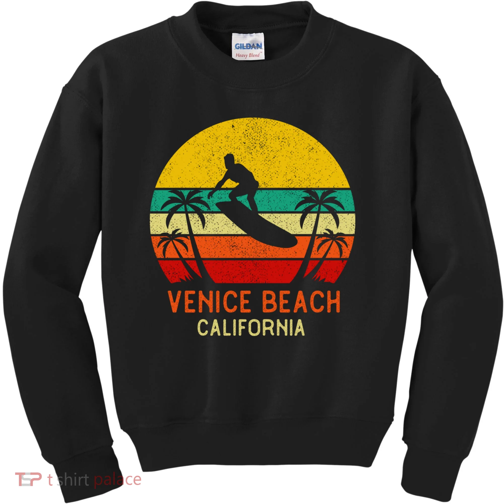 Venice Beach California Sunset Kids Sweatshirt