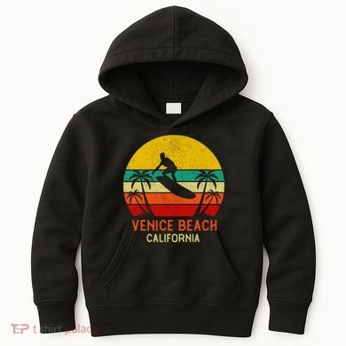 Venice Beach California Sunset Kids Hoodie