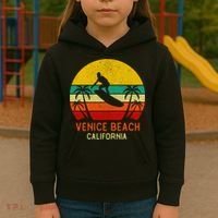 Venice Beach California Sunset Kids Hoodie thumb 3
