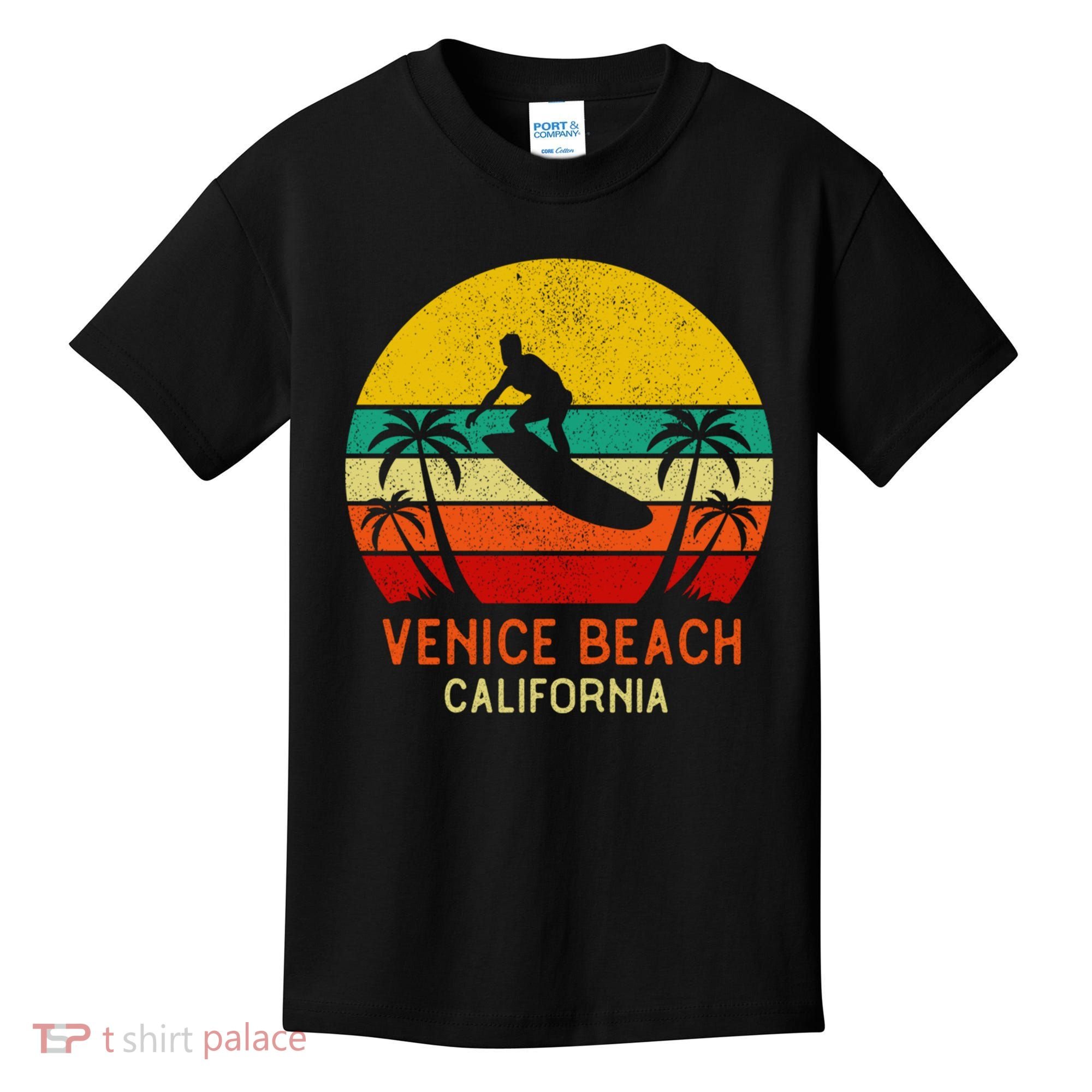 Venice Beach California Sunset Kids T-Shirt