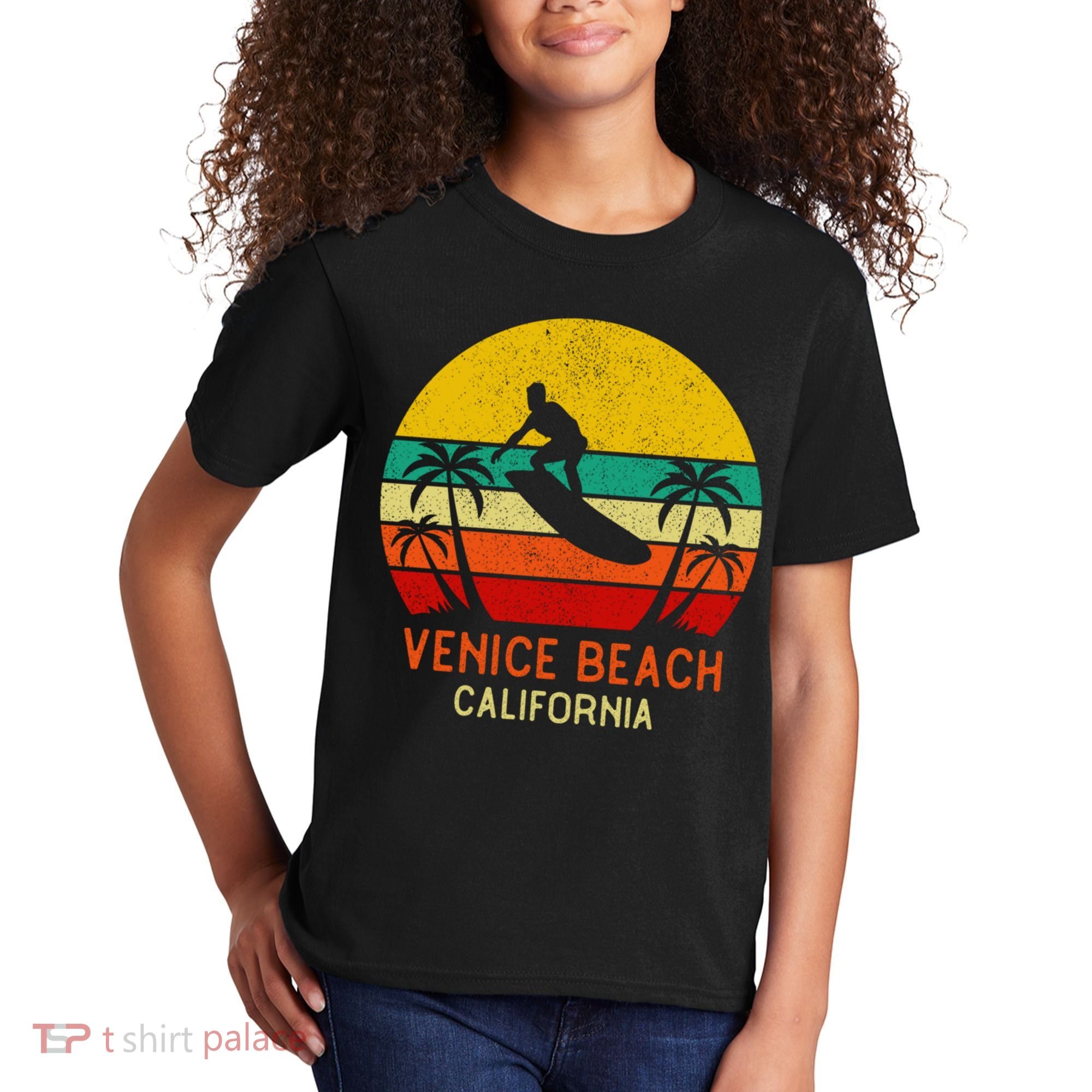 Venice Beach California Sunset Kids T-Shirt