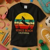 Venice Beach California Sunset Kids T-Shirt thumb 3