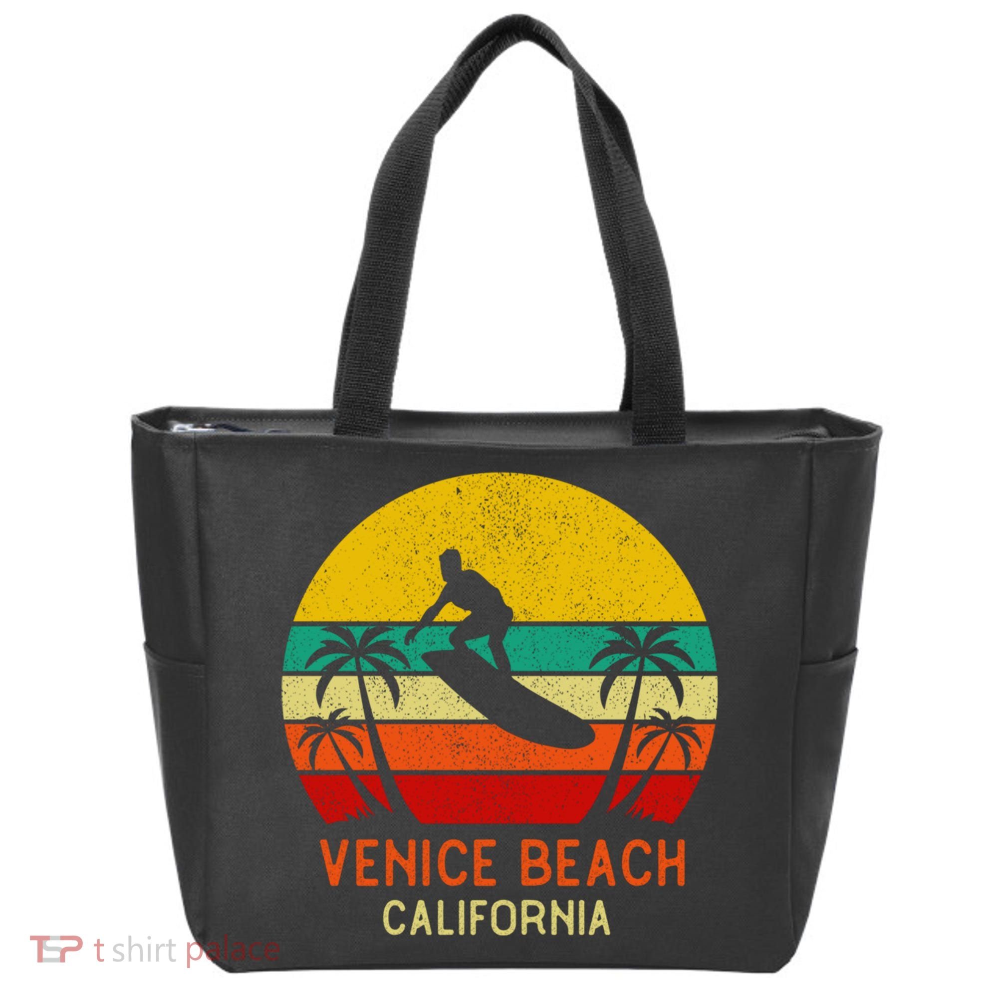 Venice Beach California Sunset Tote Bag