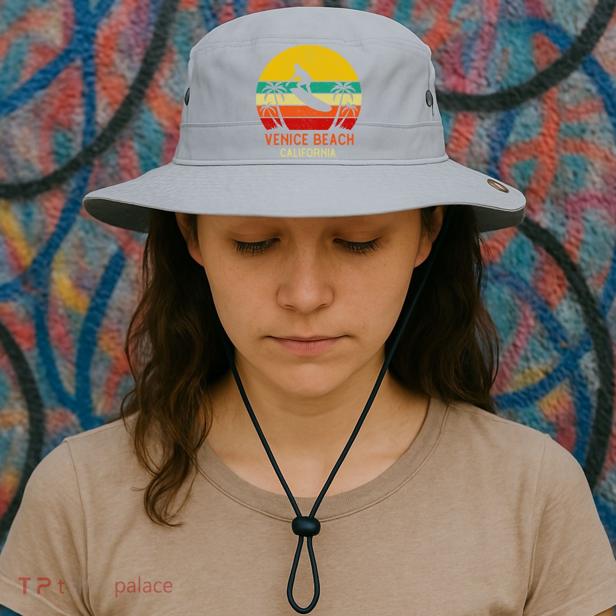 Venice Beach California Sunset Bucket Hat