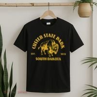 Vintage Bison Custer State Park South Dakota Travel Souvenir T-Shirt thumb 2