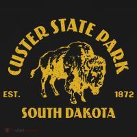 Vintage Bison Custer State Park South Dakota Travel Souvenir T-Shirt thumb 7