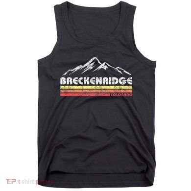 Vintage Breckenridge Colorado Throwback Retro Mountain Tank Top