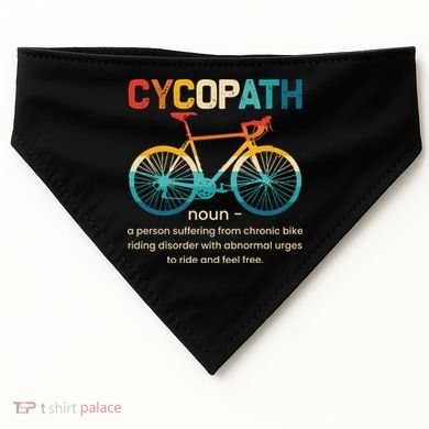 Vintage Bicycle Cycopath Gift For Cyclists USA-Made Doggie Bandana