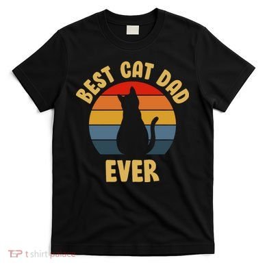 Vintage Best Cat Dad Ever T-Shirt