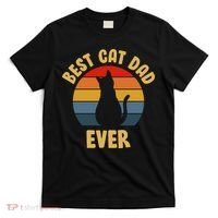 Vintage Best Cat Dad Ever T-Shirt thumb 0