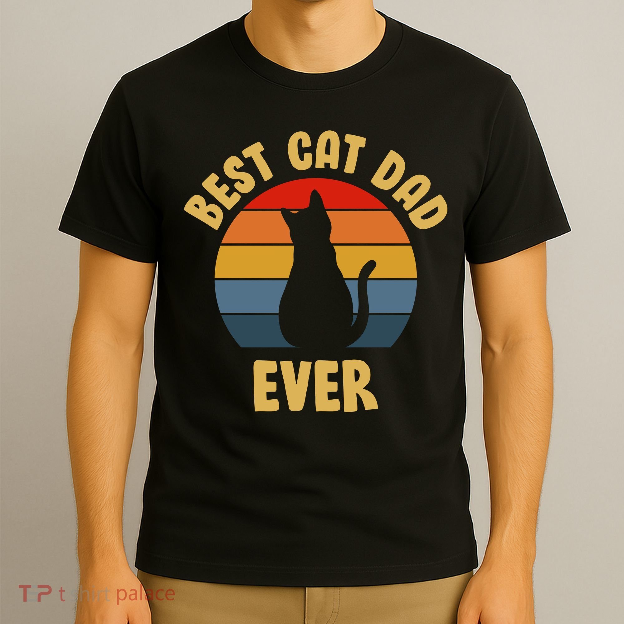 Vintage Best Cat Dad Ever T-Shirt