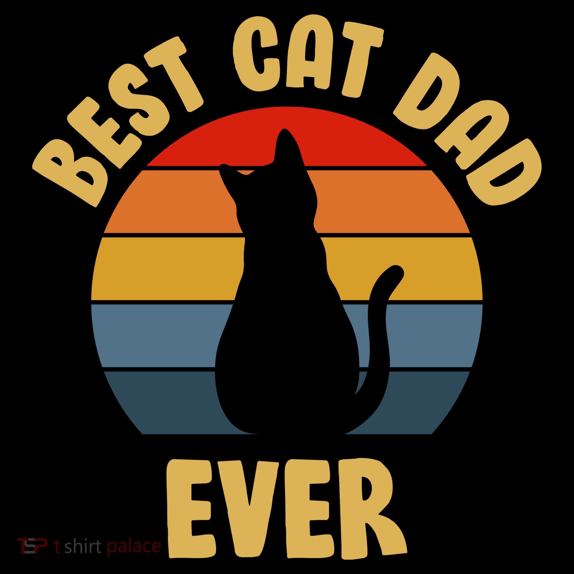 Vintage Best Cat Dad Ever T-Shirt