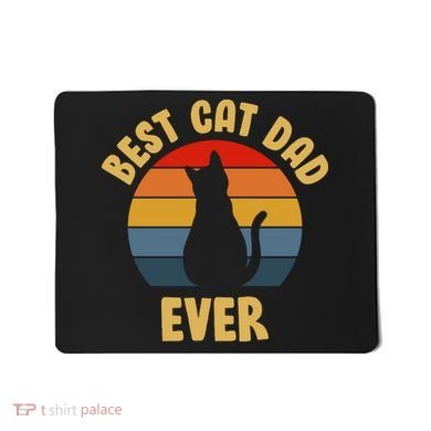 Vintage Best Cat Dad Ever Mousepad