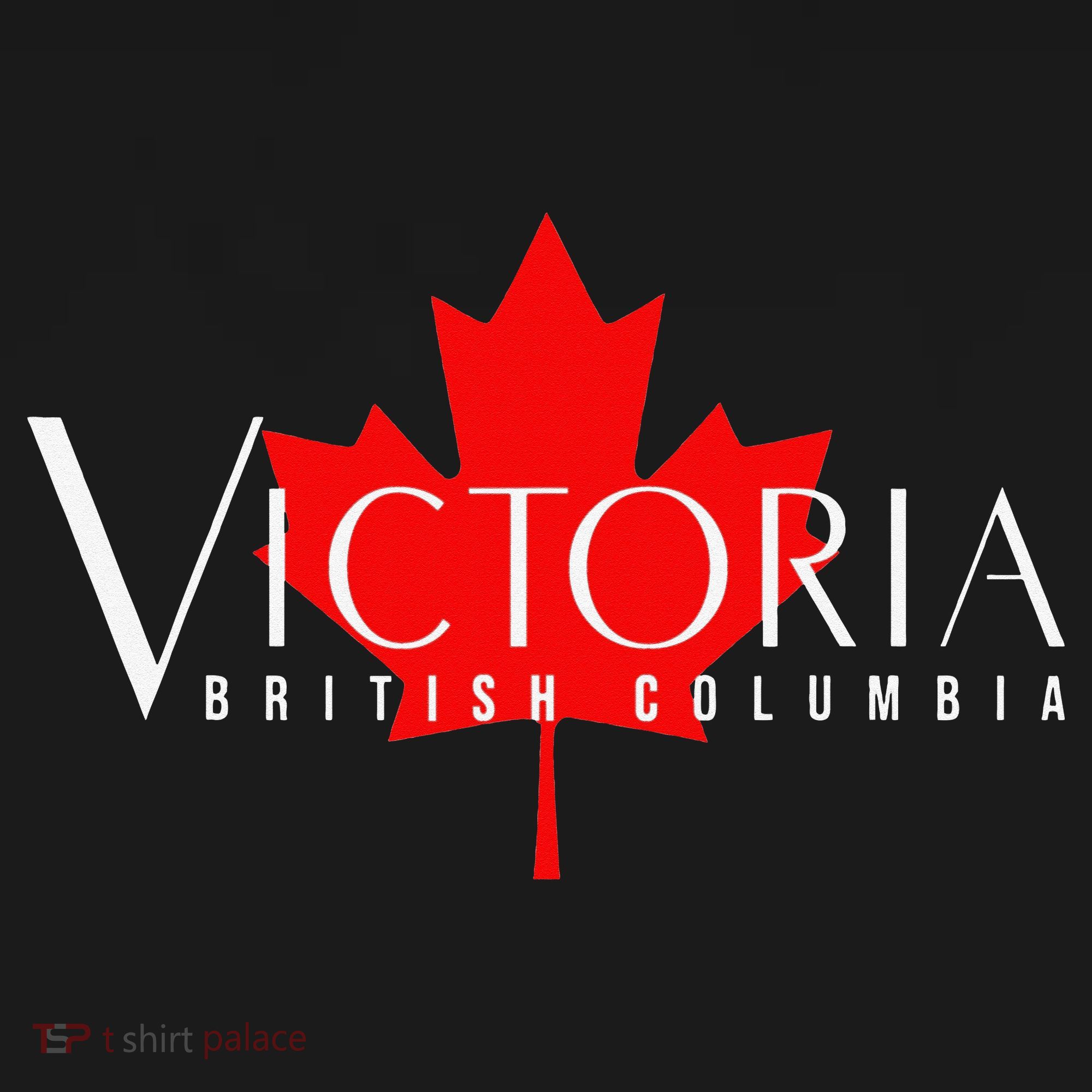 VICTORIA BRITISH COLUMBIA BC CANADA GARDEN CITY MAPLE LEAF T-Shirt