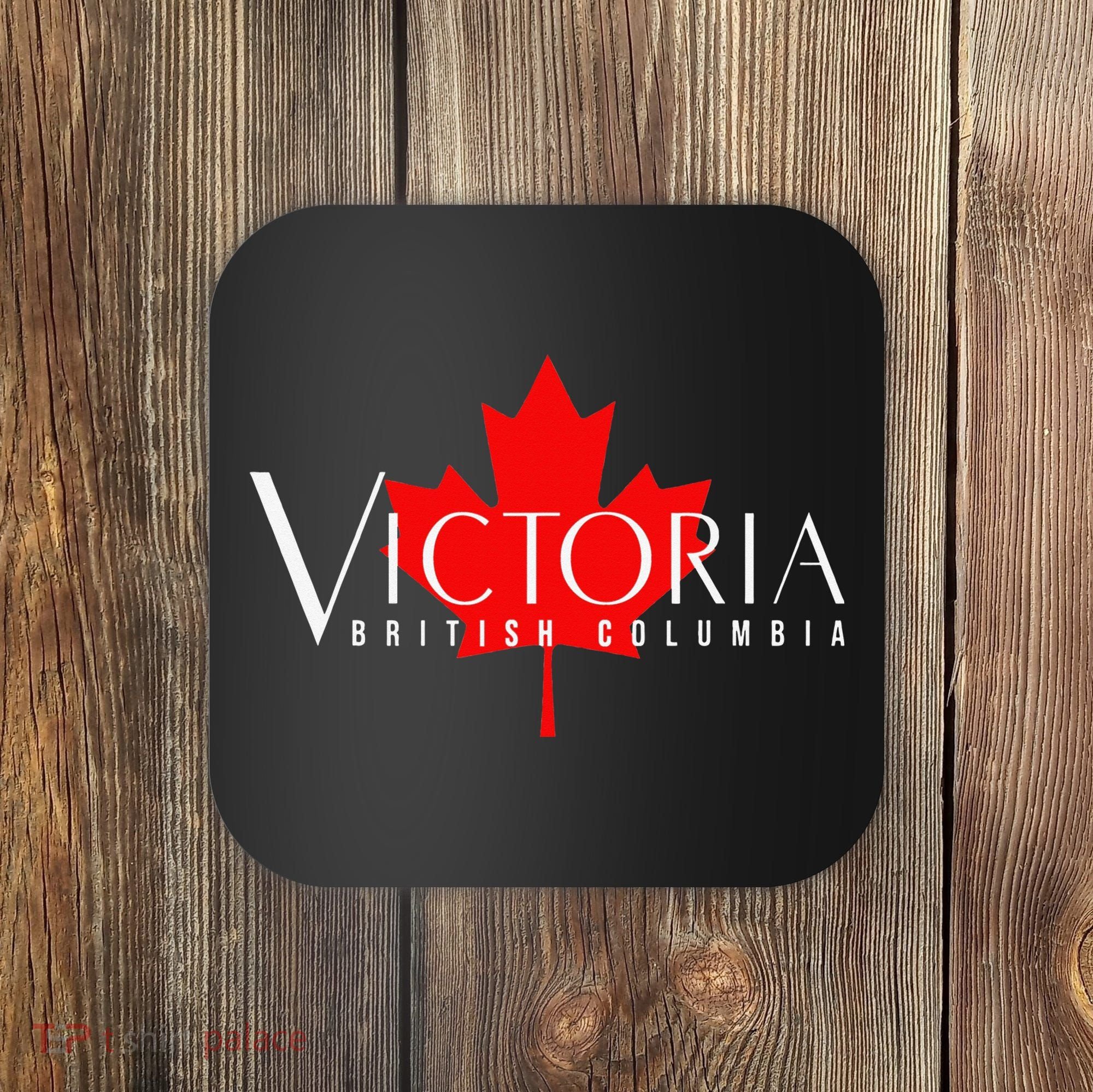 VICTORIA BRITISH COLUMBIA BC CANADA GARDEN CITY MAPLE LEAF Coaster