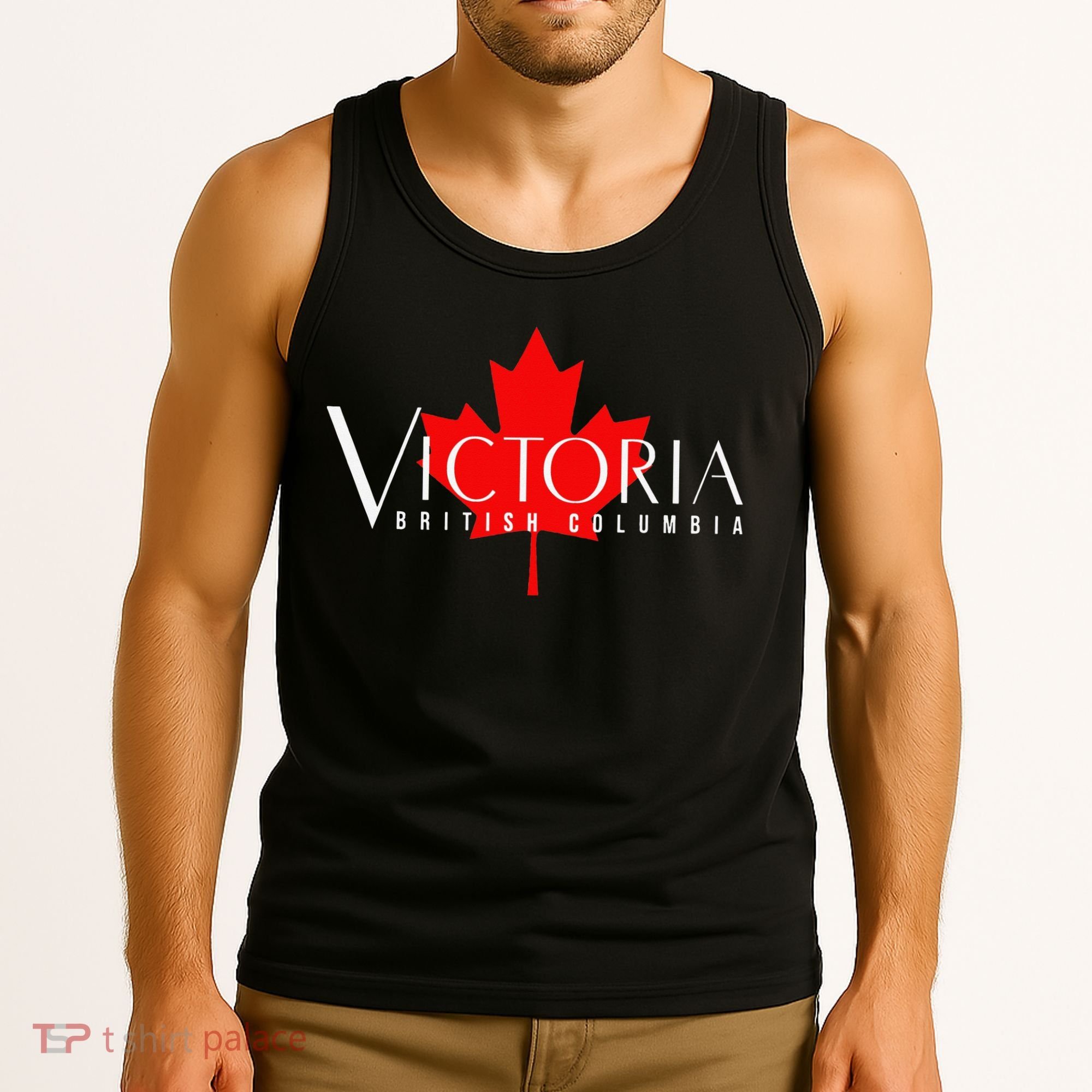VICTORIA BRITISH COLUMBIA BC CANADA GARDEN CITY MAPLE LEAF Tank Top