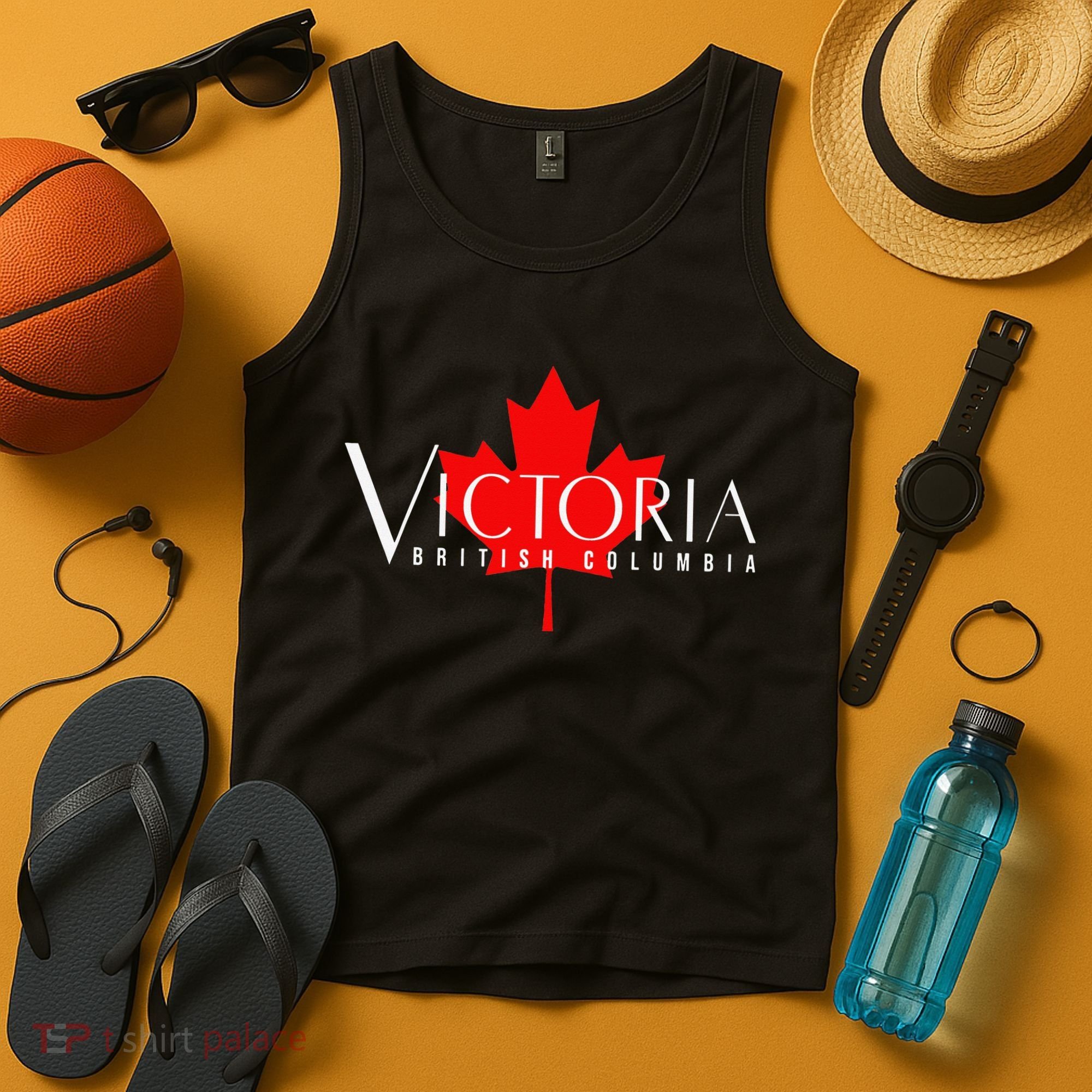 VICTORIA BRITISH COLUMBIA BC CANADA GARDEN CITY MAPLE LEAF Tank Top