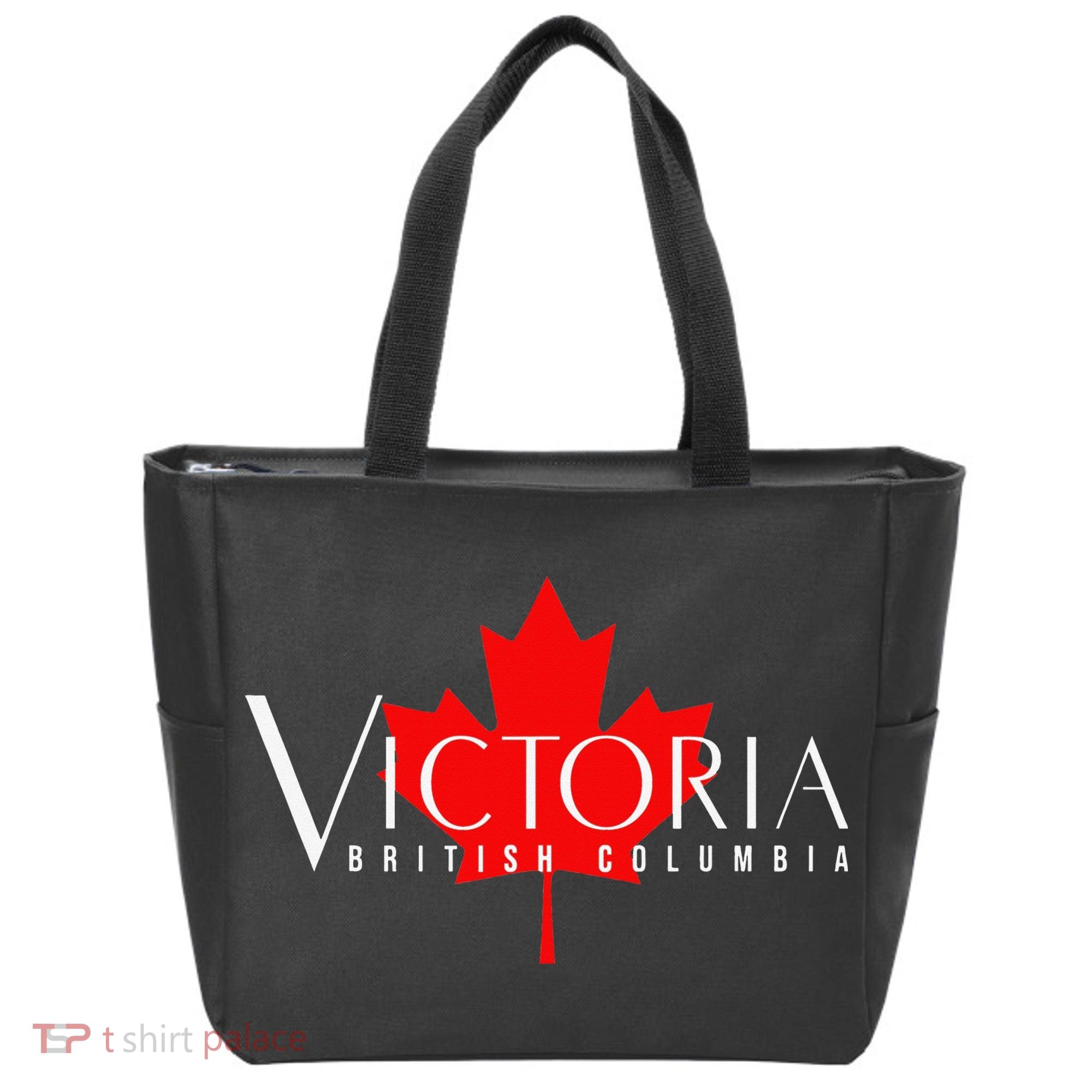 VICTORIA BRITISH COLUMBIA BC CANADA GARDEN CITY MAPLE LEAF Tote Bag