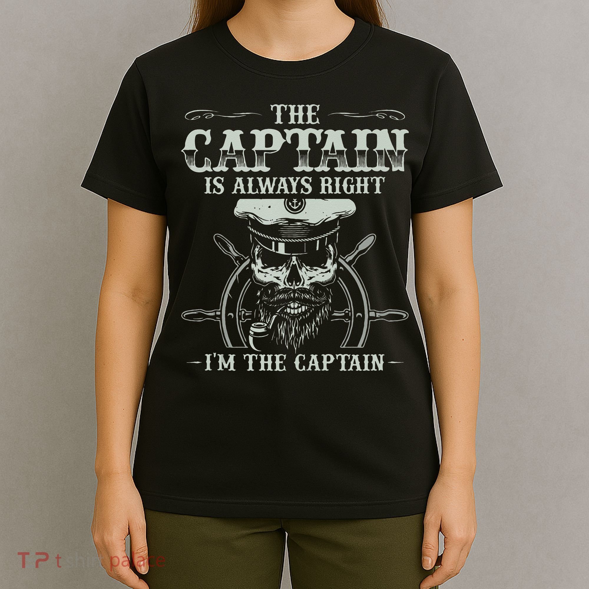 Vintage Boat Captain Men Boating Funny Boat Lover Gift T-Shirt