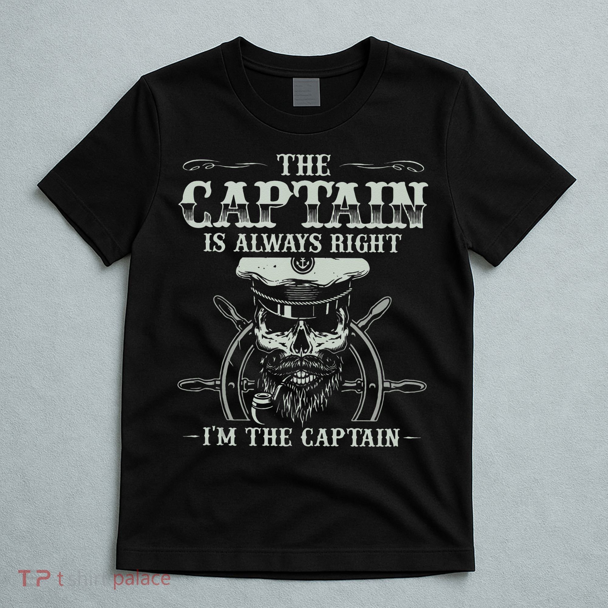 Vintage Boat Captain Men Boating Funny Boat Lover Gift T-Shirt