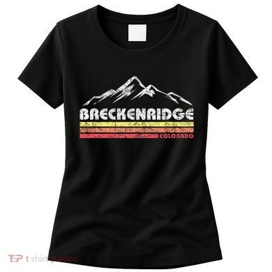 Vintage Breckenridge Colorado Throwback Retro Mountain Women's T-Shirt