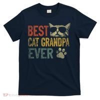 Vintage Best Cat Grandpa Ever Shirt Cat Grandpa Father's Day T-Shirt thumb 0