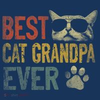 Vintage Best Cat Grandpa Ever Shirt Cat Grandpa Father's Day T-Shirt thumb 7