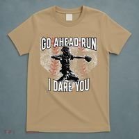 Vintage Baseball Catcher Funny Go Ahead Run I Dare You T-Shirt thumb 5