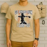 Vintage Baseball Catcher Funny Go Ahead Run I Dare You T-Shirt thumb 6