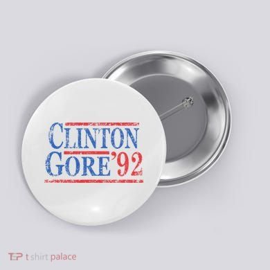 Vintage Bill Clinton Al Gore 1992 Button