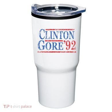 Vintage Bill Clinton Al Gore 1992 Tumbler