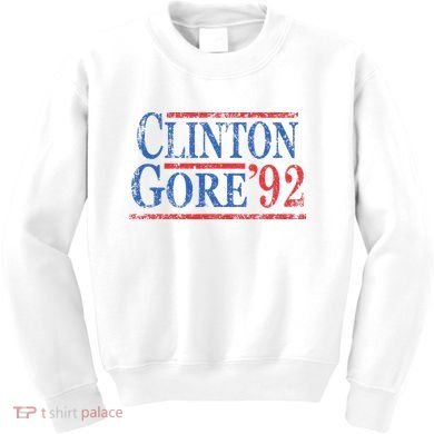 Vintage Bill Clinton Al Gore 1992 Kids Sweatshirt